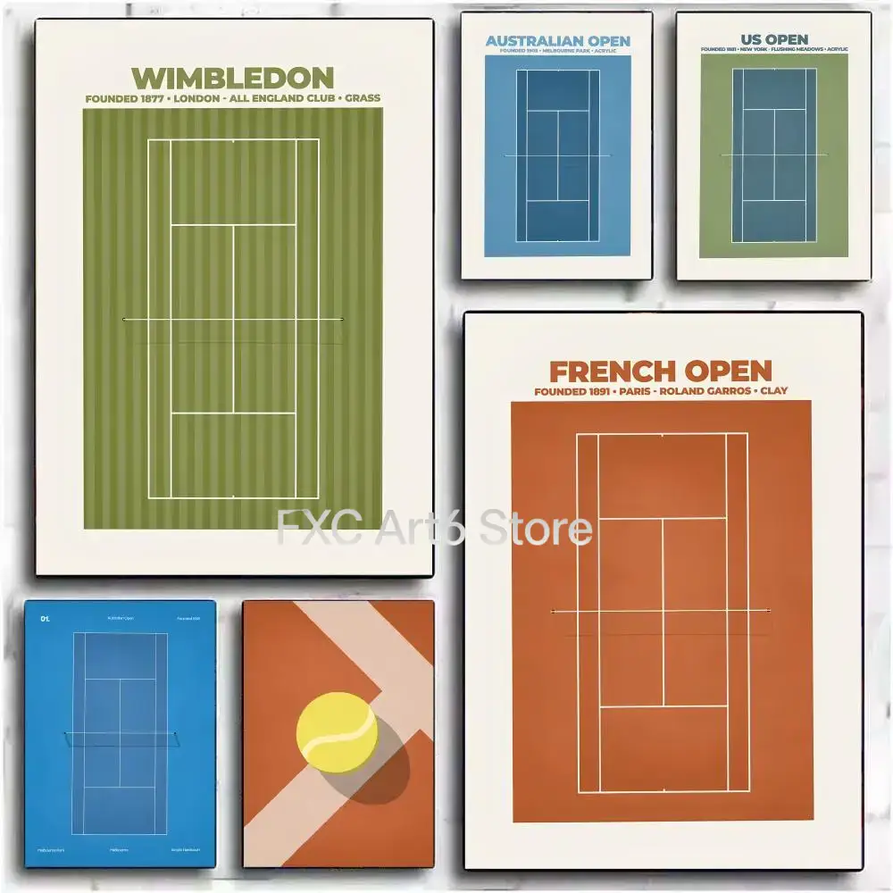 Badminton Photo - Frameless Grand Slam Tennis Painting Calligraphy