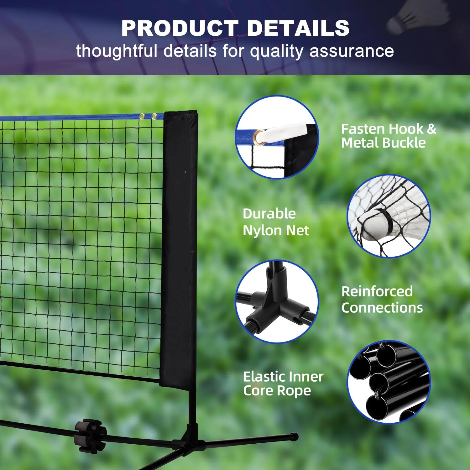 Height Steel 10FT Multi Sport  - Badminton Outdoor ulasan dan harga
