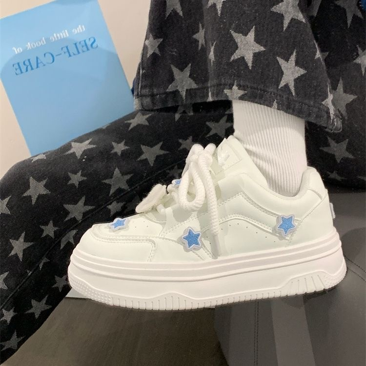 Women Platform Sneakers Korean - Badminton Korea ulasan dan harga