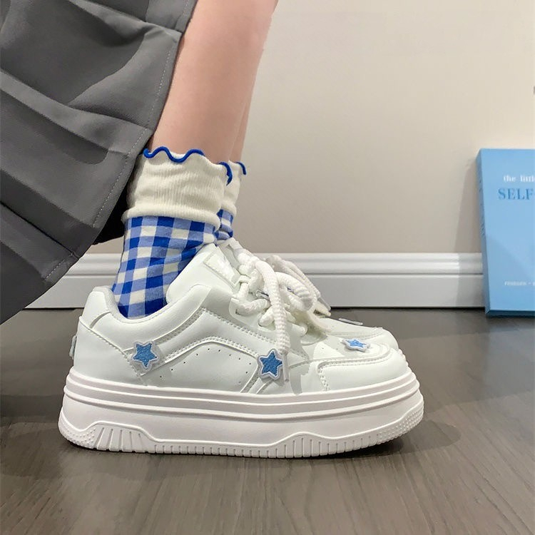 Women Platform Sneakers Korean - Badminton Korea ulasan dan harga
