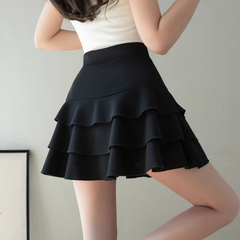 Summer Black Mini Skirts Women - Badminton Korea ulasan dan harga