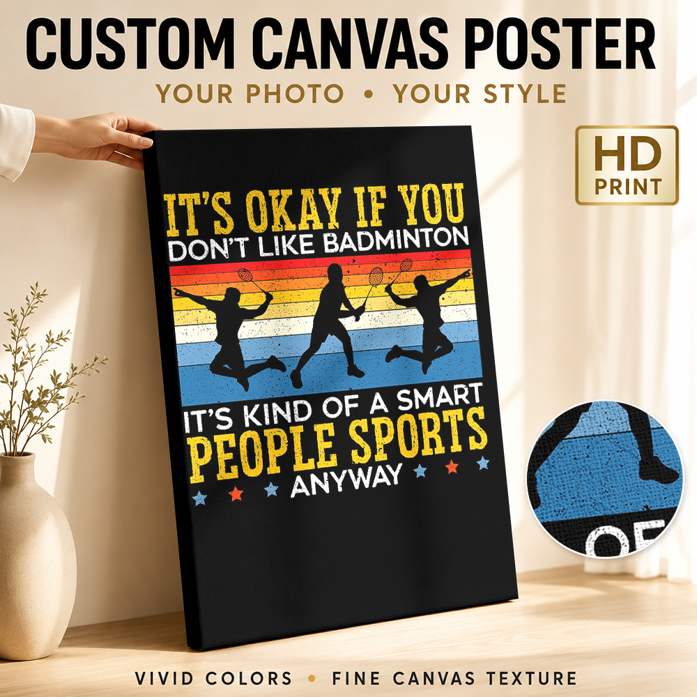 Badminton Player Canvas Poster - Badminton Photo ulasan dan harga