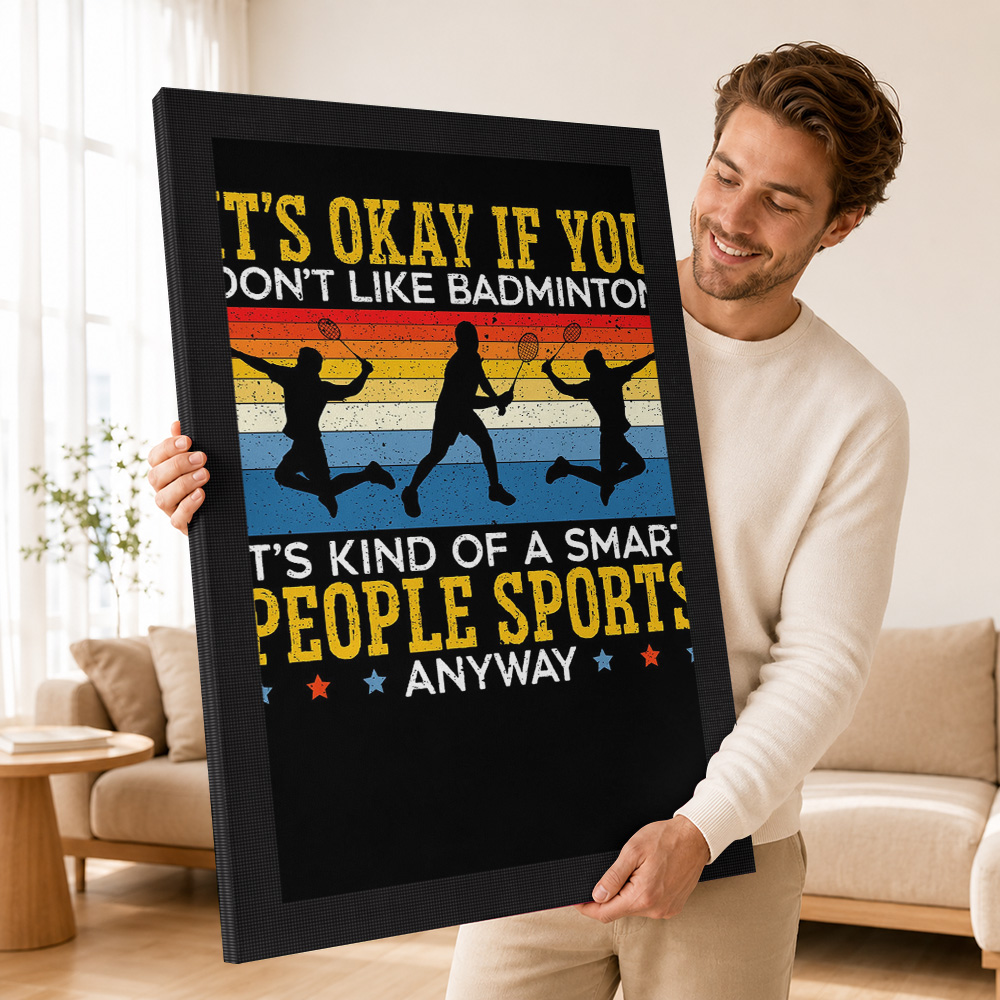 Badminton Player Canvas Poster - Badminton Photo ulasan dan harga