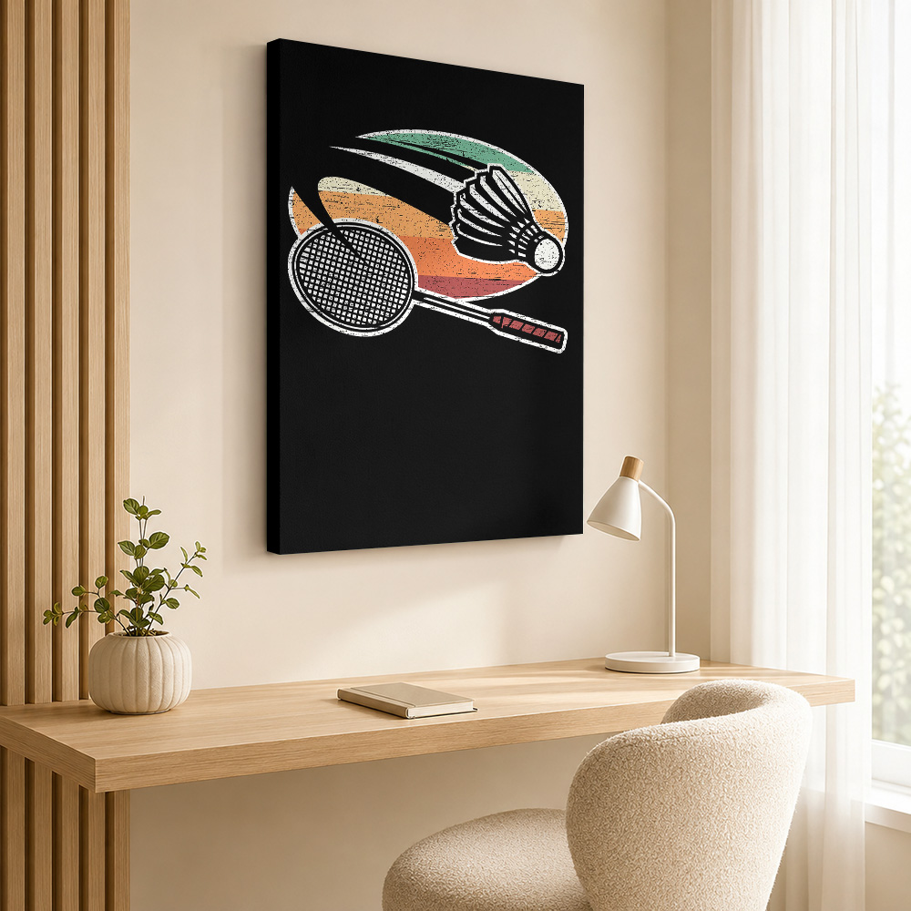Badminton Canvas Painting Post - Badminton Photo ulasan dan harga