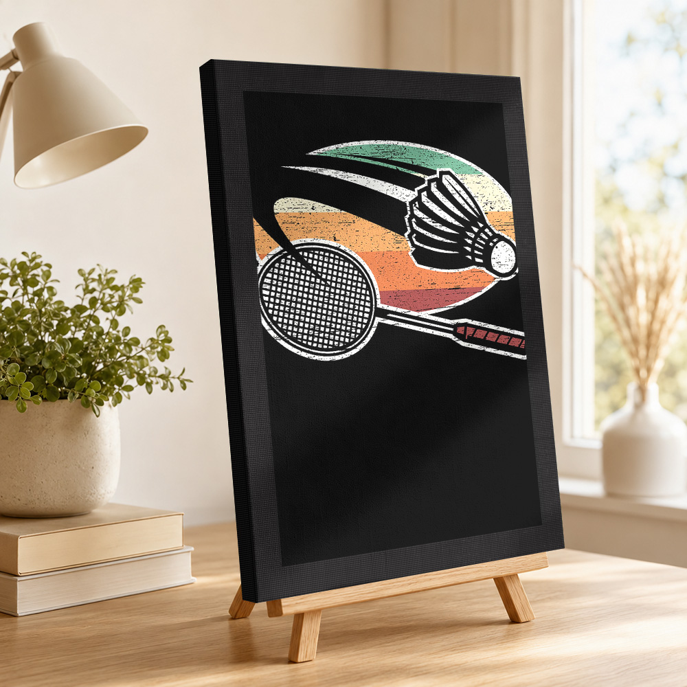 Badminton Canvas Painting Post - Badminton Photo ulasan dan harga
